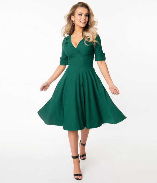 Swing Dress, 1940s and 1950s inspired dress