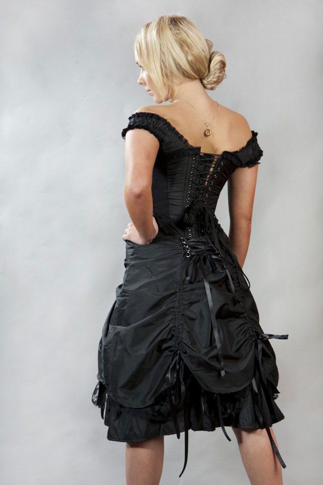 Victorian gothic corset steampunk corset dress