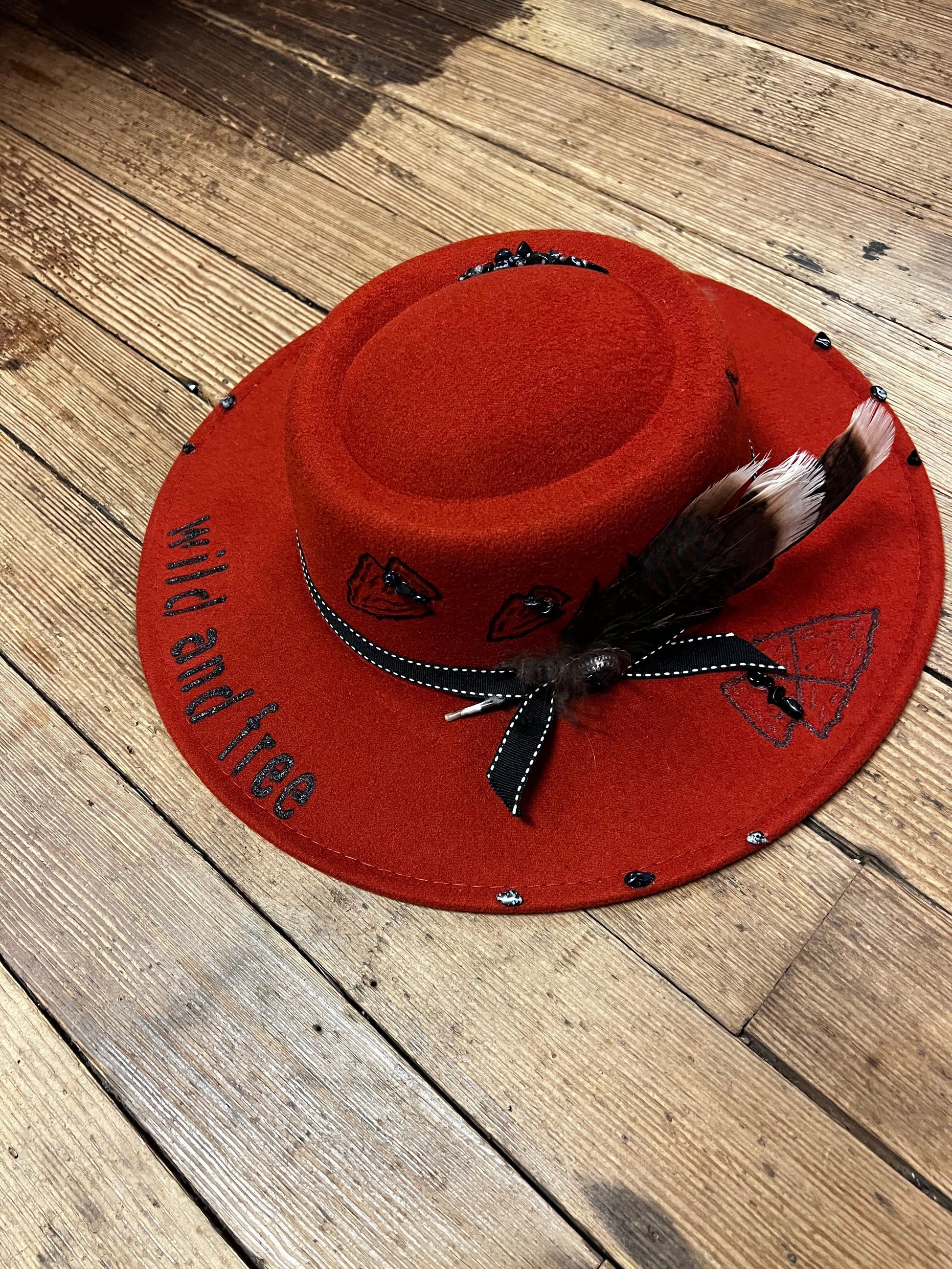 Western Hat, bohemian, feathers, USA