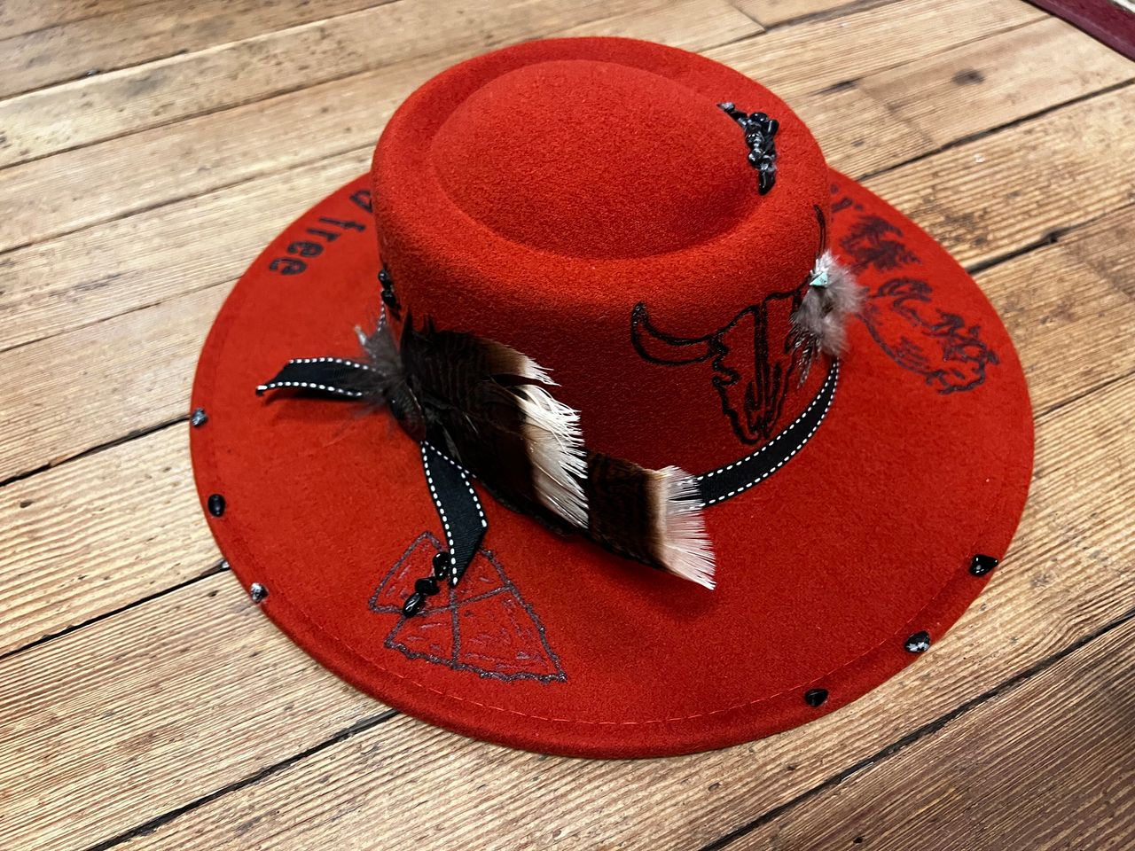 Western Hat, bohemian, feathers, USA